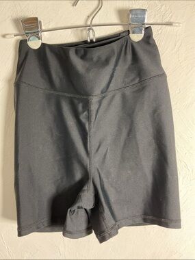 Sommer Ray High Waisted Scrunch Butt Biker Shorts, Size S/P, Black